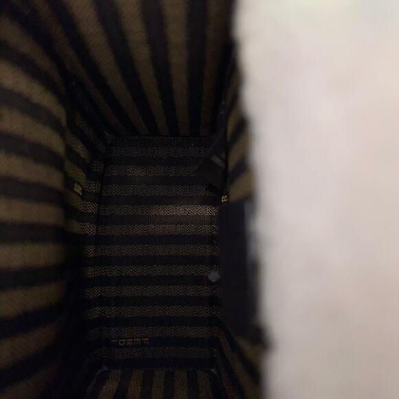 FENDI Sunshine Mini White Taupe Shearling Vitello King Plexiglass Logo Tote Bag - Picture 6 of 10